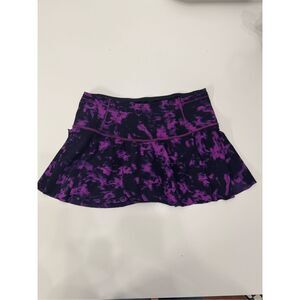 Lululemon Athletica Hit Your Stride Skirt Breezie Regal Plum Black 6